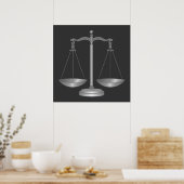 Poster Balance de la justice (Cuisine)