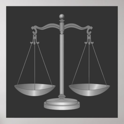 Poster Balance de la justice (Devant)