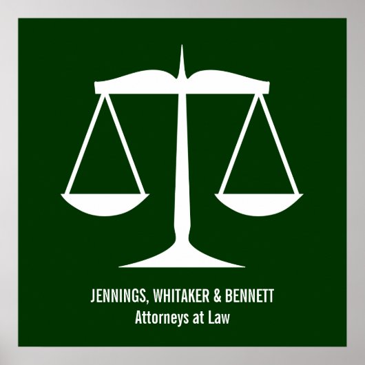 Poster Balance de la justice (Devant)