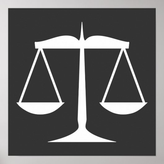 Poster Balance de la justice (Devant)