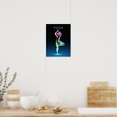 Poster Balance interne Pose de l'arbre de Yoga (Cuisine)