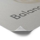 Poster - Balance - Marbres orange (Coin)