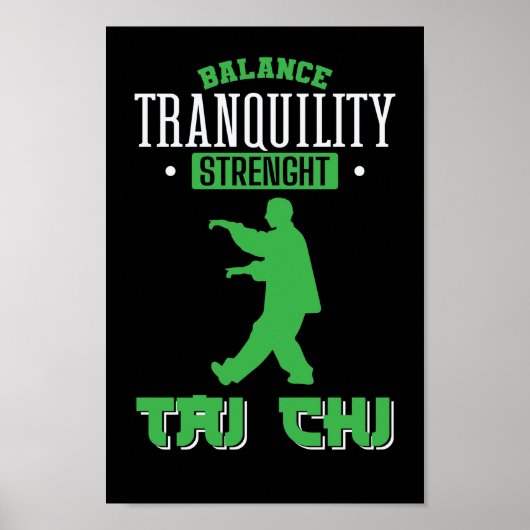 Poster Balance Tranquility Strenght Tai Chi (Devant)