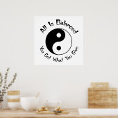 Poster Balance Yin Yang (Cuisine)