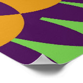 Poster Balances violettes et orange (Coin)