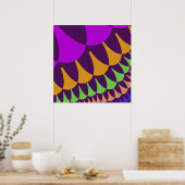 Poster Balances violettes et orange (Cuisine)