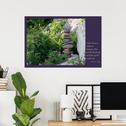 Poster Balancing Rocks (impression / toile) (Bureau à domicile)