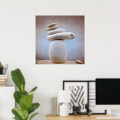 Poster Balancing Stones Carré + vos idées (Bureau à domicile)