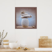 Poster Balancing Stones Carré + vos idées (Cuisine)