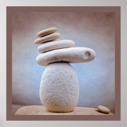Poster Balancing Stones Carré + vos idées (Devant)