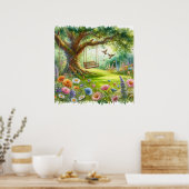 Poster Balancoire de jardin paysage 2 (Cuisine)