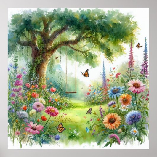 Poster Balançoire de jardin Paysage 5 (Devant)