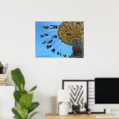 Poster : Balançoires sur le milieu (Bureau à domicile)