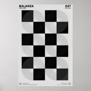 Poster Balanza : Série Géométrique