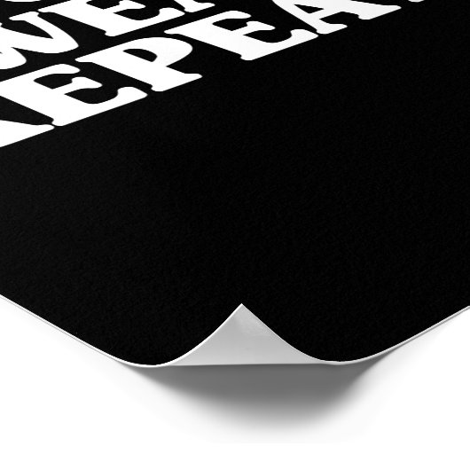 Poster Balayage de la mesure Couper Sweat Répéter Fête de (Coin)