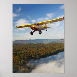 Poster Balaye Husky au-dessus du lac Maine
