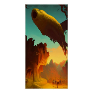 Poster Balbuzard et Taureau