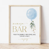 Poster Balcon Bleu, Eucalyptus, Verdure, Momosa Bar