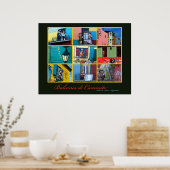 Poster Balcons de Buenos Aires Caminito (Cuisine)