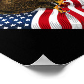 Poster Bald Eagle Bald Est Belle 4 juillet Indépendant (Coin)