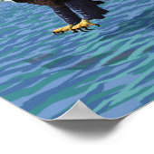 Poster Bald Eagle Diving - Dawson, Alaska (Coin)