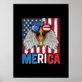 Poster Bald Eagle Merica 4 juillet (Devant)