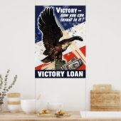 Poster Bald Eagle — Prêt de victoire (Cuisine)