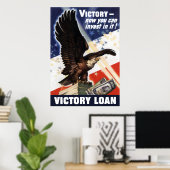 Poster Bald Eagle — Prêt de victoire (Bureau à domicile)