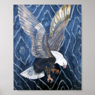 Poster Bald Eagle Scratch