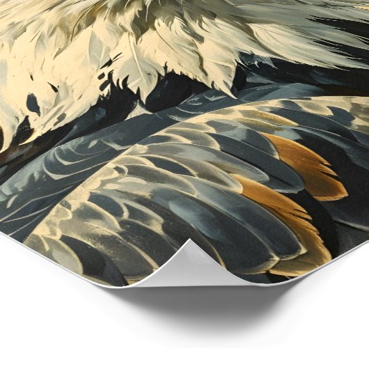 Poster Bald Eagle Vintage (Coin)