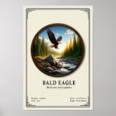 Poster Bald Eagle Zoology Series (Devant)
