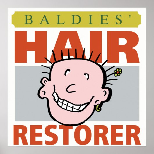 Poster Baldies Détecteur de cheveux (Devant)