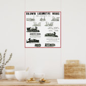 Poster Baldwin Locomotive Works (Cuisine)