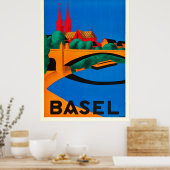 Poster Bâle - Suisse (Cuisine)