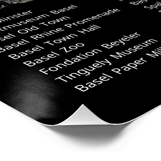 Poster Bâle, Suisse (Coin)