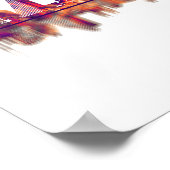 Poster Bâle Suisse Skyline (Coin)