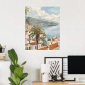 Poster Balearic Islands Vintage French Travel (Bureau à domicile)