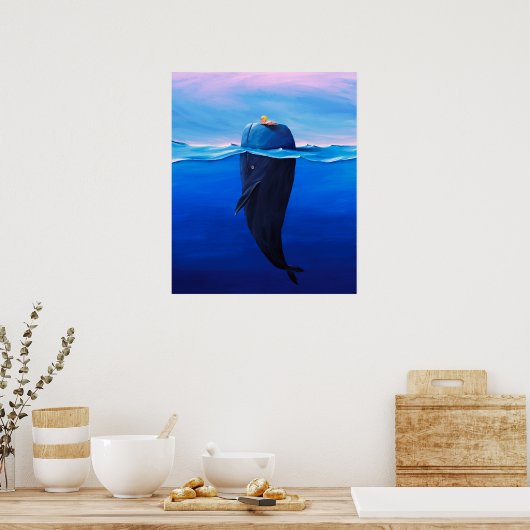 Poster Baleine (Cuisine)