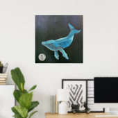 Poster Baleine 1 - Imprimer (Bureau à domicile)