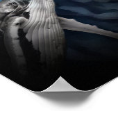 Poster Baleine À Baleine À Bosse Au Feu De La Lune (Coin)