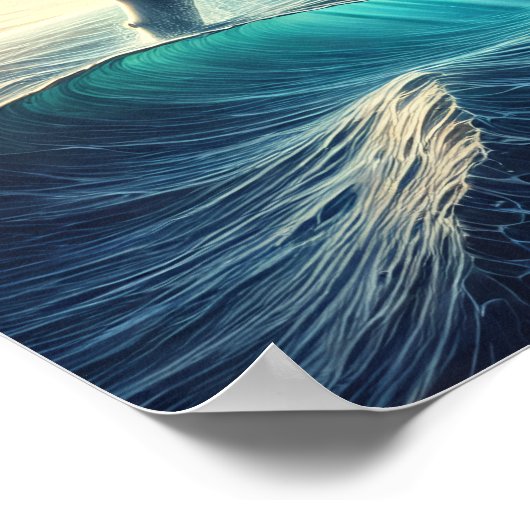 Poster baleine à bosse (Coin)