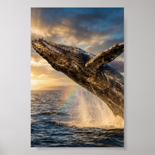 Poster "baleine à bosse"