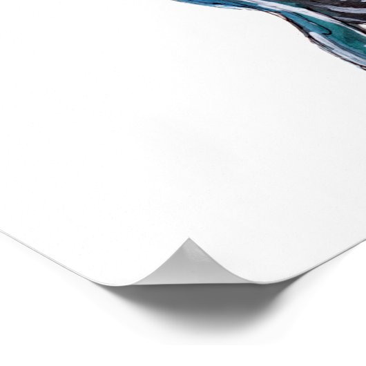 Poster Baleine à bosse bleue (Coin)