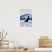 Poster Baleine à bosse - Eau douce, Alaska (Cuisine)