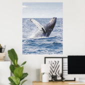 Poster Baleine à bosse violant les États-Unis (Bureau à domicile)