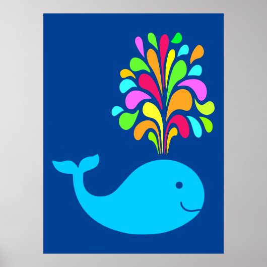 Poster Baleine amusante (Devant)