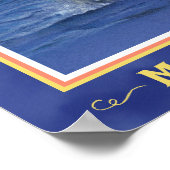 Poster Baleine amusante Imprimer pour la classe Bordure b (Coin)