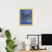 Poster Baleine amusante Imprimer pour la classe Bordure j (Bureau à domicile)