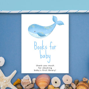 Poster Baleine aquarelle - Livres pour bébé