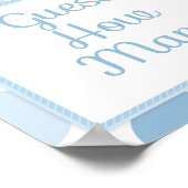 Poster Baleine Baby shower Candy Devine Combien De Jeu (Coin)